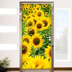 아트박스/꾸밈 ii854-화사한해바라기꽃밭_현관문시트지