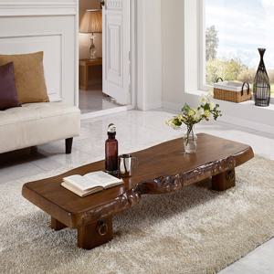 [마루엔개비] 향솔 긴통판 테이블 130사이즈 통원목좌탁