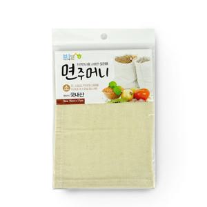 바른생활 면주머니 (소) 15x17cm 찜시트 찜기깔개 면보