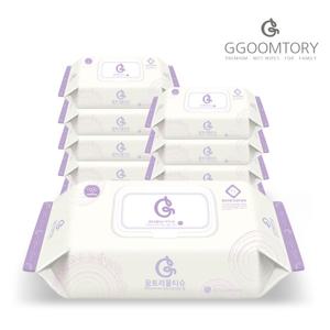 꿈토리물티슈 아가의 꿈 75gsm 엠보싱 60매 캡형 10팩