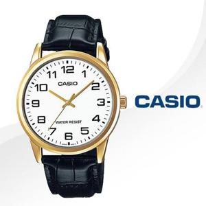 카시오 MTP-V001GL-7B 남성 가죽 시계