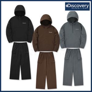 [백화점]디스커버리 24FW 가을 이월/할인 여성 우븐/나일론 에센셜 후드아노락+루즈핏스트링팬츠 트레이닝 세트 DWTR36044,DWTP36044