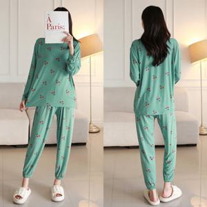 여성 앵두 티셔츠 조거 바지 잠옷 세트 -HS0018G- 미시