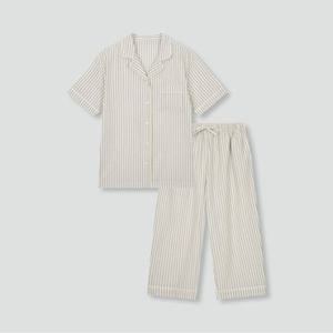 [JAJU/자주] 여 라이트 코튼 7부 파자마 세트_라이트 그레이