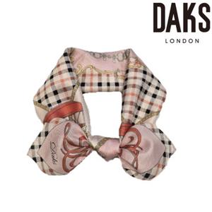 [백화점][닥스(스카프)]마차 포인트 면실크 미니사각스카프 DYD2501PK