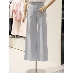 SOUP 숲 밑단 수술 포인트 일자 데님 팬츠 (SB5DP87)