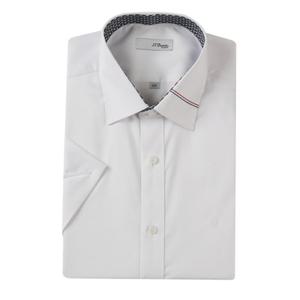 (듀퐁)25년 SS 신상 -SE5MM21HS306SWH(화이트)- 슬림핏 구김적은 스트레치 솔리드 반팔셔츠