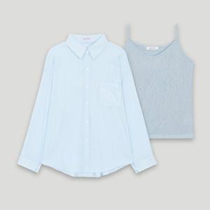 [코데즈컴바인] 나시SET 베이직 썸머셔츠 (CKB-SH004W5)