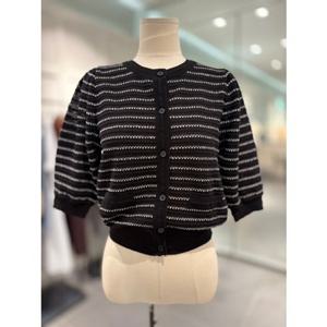 [쥬크] 라운드넥 스트라이프 가디건 (Z252KSL302)