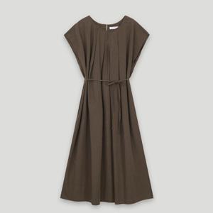 [코데즈컴바인] 라운드넥 턱 플레어 원피스 (끈SET) (CKB-OP383W5)