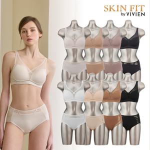 비비안 스킨핏 바디보정 노와이어 여자속옷세트 16종