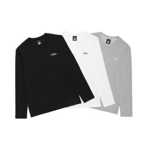 내셔널지오그래픽 N253UTS910 팔코 스몰로고 긴팔 티셔츠 3종택 1
