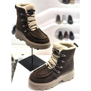 [SODA] 소다 여성 통굽 보아퍼 앵클부츠 5CM ARB513 CA-22