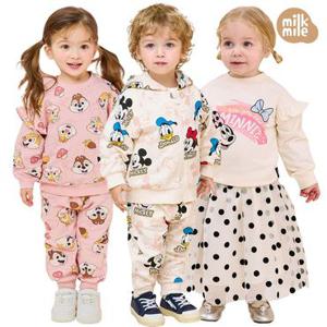 [밀크마일] 무배+봄신상 디즈니 상하복 16종 균일 모음/긴팔상하복/상하세트/등원룩