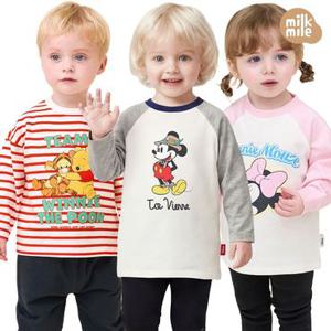 [밀크마일] 봄신상 디즈니 티셔츠 10종 균일 특가/아동티셔츠/티셔츠/긴팔티셔츠