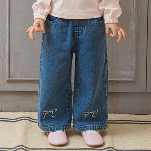 [베베쥬] 키키리본데님팬츠 (봄신상)