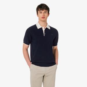 [라코스테공식] 남성 립조직 카라 연사 반팔 스웨터 폴로 셔츠 PH943E-56G 166