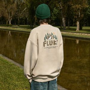 플루크 포레스트 우드 로고 맨투맨티셔츠 FMT3055-Z / 4color