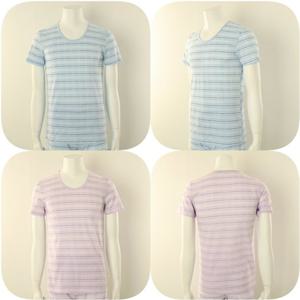 [비너스] 24SS(2매SET)면100 심플한체크 선염3부런닝 (VMV4081A2C)