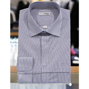 듀퐁셔츠 일반핏긴팔 SE4SM11LS166SBU 블루스트라이프 스트레치원단