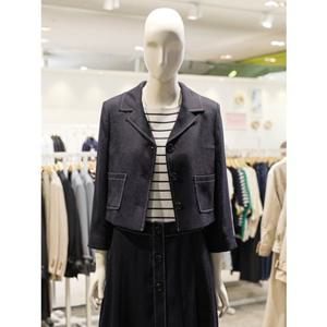 SOUP 숲 스티치 크롭 싱글 자켓 (SA4JK81)