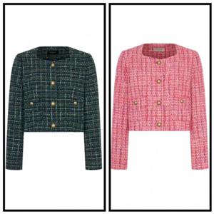 [케네스레이디] (E537) 유네린 스퀘어넥 트위드 자켓 EWJKNJ4200