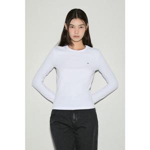 [타미진] T32F0TTO21SWT2 여성 플래그 슬림 저지 긴팔 티셔츠