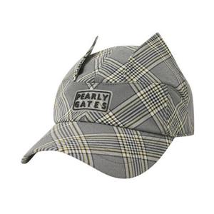 [파리게이츠] (521E1CP381)여성 체크 패널 볼캡