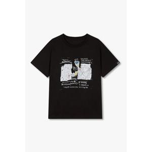 보브 BASQUIAT 유니크 프린팅 하프 슬리브 티셔츠 (7155240702) VOV