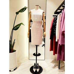 [모조에스핀] 슬리브리스 화이트 블라우스 (J252XSC012)