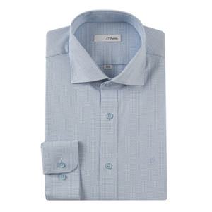 (듀퐁)24년 FW 신상 -SE4FM21LS322SBU(블루)- 슬림핏 와이드카라 스트레치 체크 긴팔셔츠