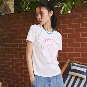 [25 S S] 잇미샤 플라워 프린트 티셔츠 ITP6ZTS140