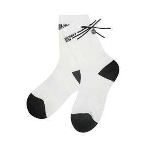 [마스터바니에디션] 여성 논슬립 배색 리본 중목 양말(421E1SC104)