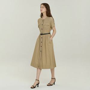 [25 S S] 잇미샤 라운드넥 벨티드 원피스 ITP6ZOP960