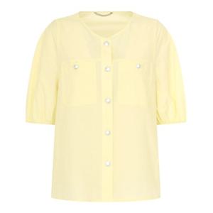 [케네스레이디] 라운드넥 버튼 블라우스 (EWBLPE0104)