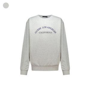 [게스/본사] 남성 아치프린트 플리스 맨투맨 KP4K04C4