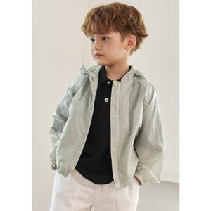 아동 라이트 카키 크롭 윈드브레이커 BA21JP04LK PG