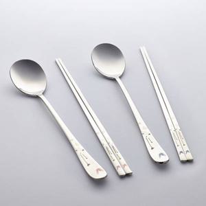 [골든벨]꽃과 나비 레이저 부부수저