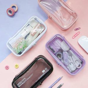 루시드 펜파우치 필통 대학생 고등학생 대용량 투명