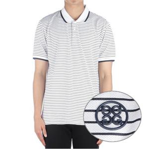 [지포어] (G4MS21K04 SNO) 남성 스트라이프 폴로 골프 반팔 티셔