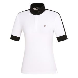 [레노마골프]여성 배색 골지 반팔 티셔츠 RWTHL6103-101