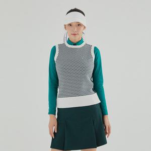 [레노마골프] 여성 다이아 라운드 니트 베스트 RWSVL7203-102