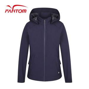 [팬텀] 여성 후드 탈부착 솔리드 바람막이 점퍼