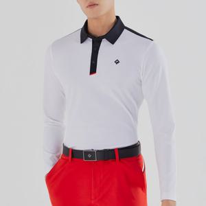 [레노마골프]남성 어깨 견장 배색 카라 티셔츠 RMTYL1152-101