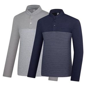 비티알 BTR 남성 골프웨어 겨울 긴팔 헨리넥 카라티셔츠