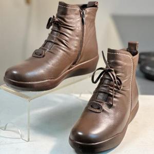 리바디 세이브존03 리바디 천연소가죽 크멜 기모 앵클부츠 4cm (652792023RV3589)