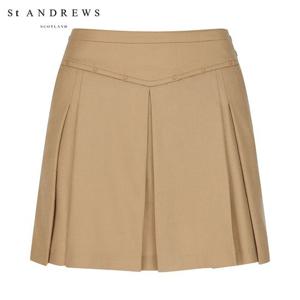 [세인트앤드류스] 여성 리벳 A라인 플리츠 울 큐롯 스커트