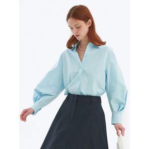 올리브데올리브 코튼 볼륨 소매 블라우스 OW4SB156