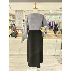 [코데즈컴바인] 니트집업 셋트 원피스 (CJA-OP512W2)