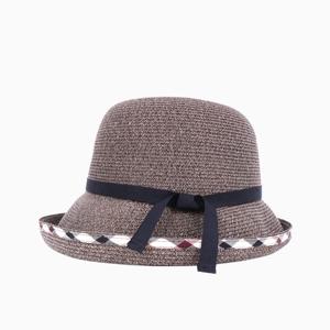 [닥스(모자)]여성 하우스 체크띠 포인트 천연 벙거지 DK46WBN002